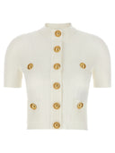 Balmain Logo Buttons Cardigan