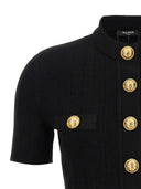 Balmain Logo Buttons Cardigan