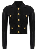 Balmain Logo Buttons Cardigan