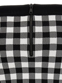 Balmain Logo Button Vichy Jupe