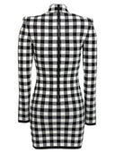 Balmain Vichy Knit Dress