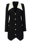 Złota sukienka Balmain Gold