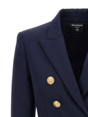 Blazer de doble pecho Balmain con botones de logotipo