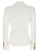 Balmain Double Breasted Denim Blazer