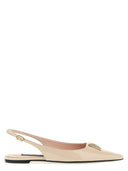 Dolce & Gabbana Logo Slingback Ballet Flats Flats