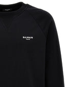 Balmain Flocked Logo Sweatshirt