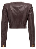 Chloé Leather Cropped Jacket
