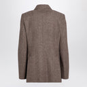 Chloé Brown Herringbone Wool Jacket