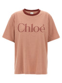 Chloé Logo Print T Shirt