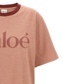 Chloé Logo Print T Shirt