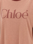 Chloé Logo Print T Shirt