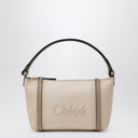 Chloé Sac De Transport Chloé En Toile Rayée Beige Rose