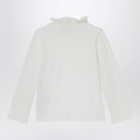 Chloé White Jersey With Ruffled Collar