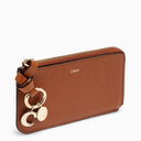 Chloé Brown Leather Zipped Card Case