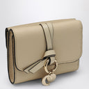 Chloé Alphabet Small Trifold Beige Wallet