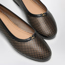 Chloé Marcie Black Perforated Leather Ballerina