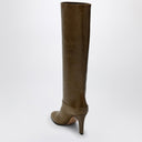 Chloé Eve Khaki Green Leather Boot