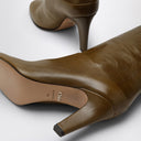 Chloé Eve Khaki Green Leather Boot