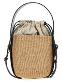 Chloé Small 'Woody' Crossbody Bolse en Raffia y PE tejida
