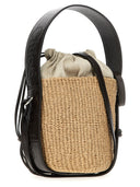 Chloé Small 'Woody' Crossbody Bolse en Raffia y PE tejida