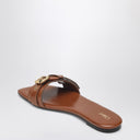 Chloé Clay Brown Low Heel Shoes In Leather