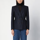 Blazé Milano Charmer Wool And Cashmere Double Breasted Pinstripe Blazer