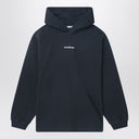 Acne Studios Black Cotton Hoodie With Logo