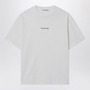 Acne Studios White Crewneck T Shirt With Logo