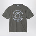 Acne Studios Moss Green Relaxed T Shirt With Wear