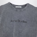 Acne Studios Washed Grey Cotton T Shirt With Logo