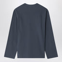 Acne Studios Grey Washed Out T Shirt With Logo Embroidery