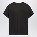 Acne Studios Faded Black Cotton T Shirt With Logo