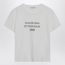 Acne Studios White Cotton T Shirt With Logo