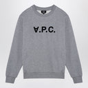 A.P.C. Szara bawełniana bluza z logo