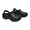 Classic Platform Mules Crocs Black Synthetic