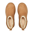 Classic Ultra Mini Ankle Boots In Brown Leather