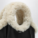 Coperni Mini Black Swipe Bag With Shearling Trim