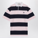 Polo a strisce Coperni Pink/Blue