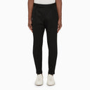 Pt Torino Black Cotton Rebel Trousers