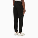 Pt Torino Black Cotton Rebel Trousers