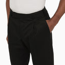 Pt Torino Black Cotton Rebel Trousers