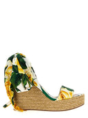 Dolce & Gabbana Floral Print Wedges