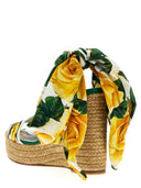 Dolce & Gabbana Floral Print Wedges