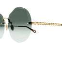 Lunettes de soleil Chloé Ch0254 S 003 Femme Or/Vert