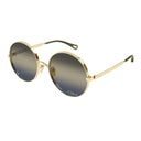 Chloé Sunglasses Ch0321 S 004 Gold/Blue Women