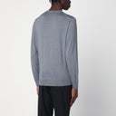 Drumohr Grey Merino Wool Crew Neck Sweater