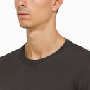 Suéter de cuello de la tripulación gris de lana grismohr