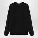 Drumohr Dark Grey Wool Crew Neck Sweater