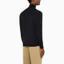 Suéter de cuello de tortuga de lana azul de Drumhr