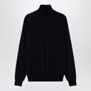 Drumohr Blue Wool Turtleneck Sweater